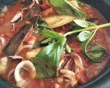おぼれイカ☆イカと茄子･豆のトマト煮込み作り方6写真