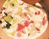 チンゲン菜のミルクスープ作り方3写真