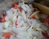ごま油で野菜炒め！焼き肉のたれ味～作り方1写真