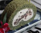 よもぎ香る大納言ロールケーキ作り方39写真