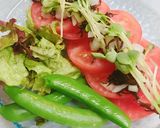 塩昆布と新玉ねぎソースの簡単トマトサラダ作り方5写真