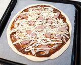 簡単手作り♪カレーピザ♪作り方3写真