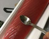 炙り風マグロ にんにくオリーブ醤油仕立て作り方3写真