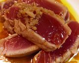 炙り風マグロ にんにくオリーブ醤油仕立て作り方6写真