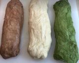 基本のパン生地で♡3色マーブル食パン♡作り方7写真