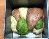 基本のパン生地で♡3色マーブル食パン♡作り方9写真