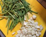 生にんにくとにんにくの芽の炒め物作り方3写真