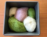 基本のパン生地で♡3色マーブル食パン♡作り方20写真