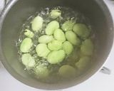 長芋とそら豆の甘味噌煮作り方2写真