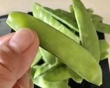胡麻香る！やみつき絹さや作り方1写真