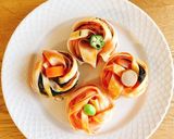 餃子の皮とハムでお花＊お弁当に＊作り方10写真