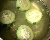 夏の椀物 “加賀太きゅうりの鶏肉詰め”作り方11写真