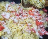 カニとロメインレタスのチャーハン作り方6写真