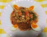 ふるる冷麺 de 夏野菜と肉味噌ビビン麺作り方8写真