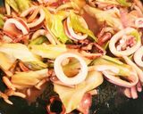 ♥イカとキャベツの塩レモン炒め♥作り方5写真