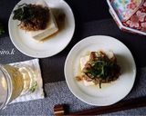 たっぷり胡麻の肉味噌のせ豆腐☆作り方5写真