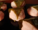 絶品！お手軽和菓子。桜餅。作り方3写真