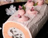 よもぎ香る大納言ロールケーキ作り方42写真