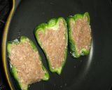 簡単ふわふわジューシーなピーマン肉詰め作り方5写真