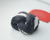 モノクロ☆マーブル食パン作り方7写真
