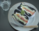モノクロ☆マーブル食パン作り方11写真