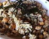 納豆とひよこ豆のポリポリまぜご飯作り方3写真