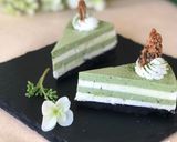 抹茶のしましまレアチーズケーキ作り方5写真