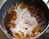 出汁の利いた煮込み天ぷらうどん作り方1写真