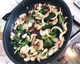 濃厚ほうれん草のクリームパスタ作り方5写真