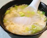 簡単！ふんわり卵のしらたき入り中華スープ作り方7写真