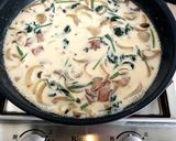 濃厚ほうれん草のクリームパスタ作り方7写真