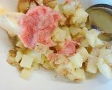 レンジで簡単！新じゃがいもの明太バター作り方4写真