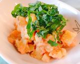 レンジで簡単！新じゃがいもの明太バター作り方5写真