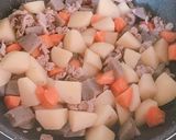 ♬豚肉コンニャクじゃが芋の甘みそ煮♬作り方8写真