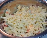 焼き鮭入り半熟エッグポテトチーズグラタン作り方6写真