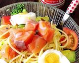 ピエトロ風サーモン&アボカドサラスパ作り方1写真