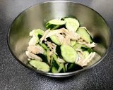 キュウリとチキンの中華風サラダ作り方2写真