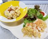 2種のサラダ☆チキン酢キャベとタラジャガ作り方4写真