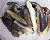 茹でナスのからし醤油和え作り方10写真