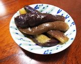 茹でナスのからし醤油和え作り方11写真