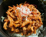 驚愕レシピNo.16 細切り豚肉の辛旨丼作り方11写真