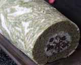 よもぎのデコロールケーキ*特選作り方54写真