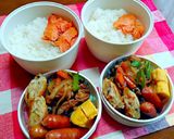 中学男子弁当（１６）生姜焼き作り方5写真