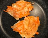 長芋とにんじんのチヂミ作り方4写真
