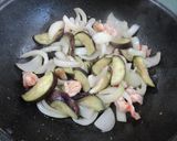 なすと新玉のぺペロンチーノ♪めっけ作り方3写真