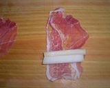 ウドの肉巻き　スイートチリソースで作り方2写真