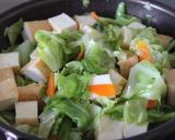 簡単節約＊厚揚げとキャベツの中華味噌炒め作り方4写真