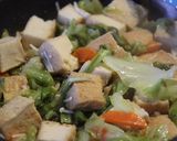 簡単節約＊厚揚げとキャベツの中華味噌炒め作り方5写真