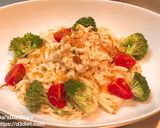 和えるだけ！サラダチキンでカレマヨうどん作り方3写真
