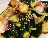 驚愕レシピ 叩き胡瓜とタコの豆板醤あえ物作り方7写真